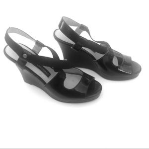 Women’s Shoes 7M Dana Buchman Wedge Black Patent